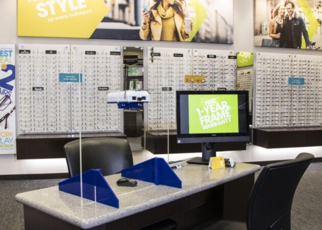 Eyemart Express glasses display - Accel Group Portfolio Project