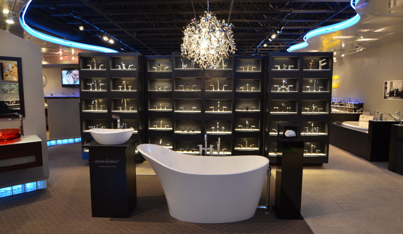 Carr Supply bathroom facet display - Accel Group Portfolio Project