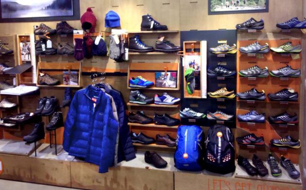 Merrell product wall display - Accel Group Portfolio Project