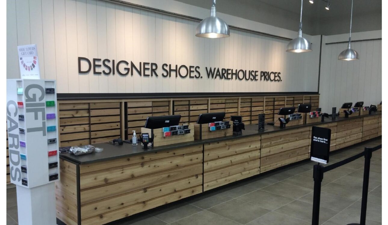 Designer Brands DWS Designer Shoes display showcasing Accel Group's Process