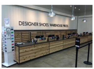 Designer Brands DWS Designer Shoes display showcasing Accel Group's Process