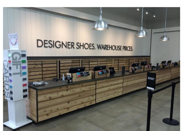 Designer Brands DWS Designer Shoes display showcasing Accel Group's Process