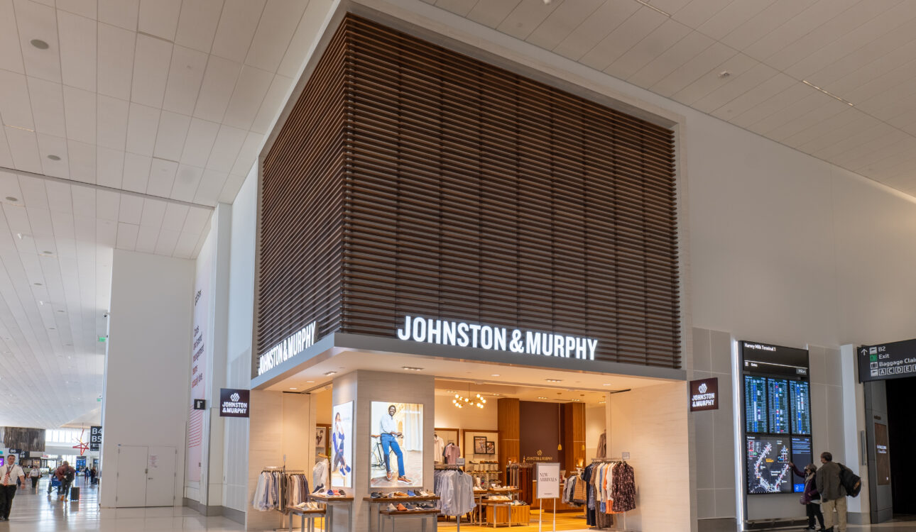 Johnston & Murphy storefront - Accel Group Portfolio Project